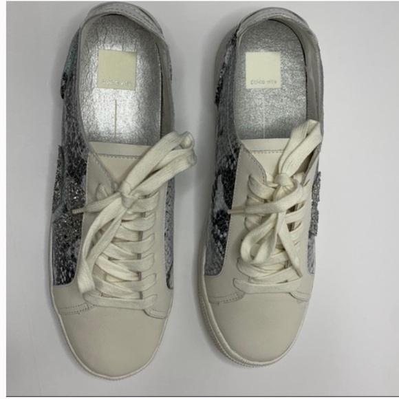 NWOT DOLCE VITA ZAGA SNEAKERS MINT MULTI SNAKE PRINT - Picture 3 of 8